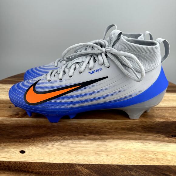 Nike Zoom Air Vapor Pro 1 Men’s Size 8 Football Cleats Blue/Gray FB3298-001 - Picture 3 of 6